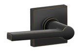 Schlage J Series J10 SOL 716 COL Passage Lever, Mechanical Lock, Aged Bronze, Metal, Residential, 3 Grade