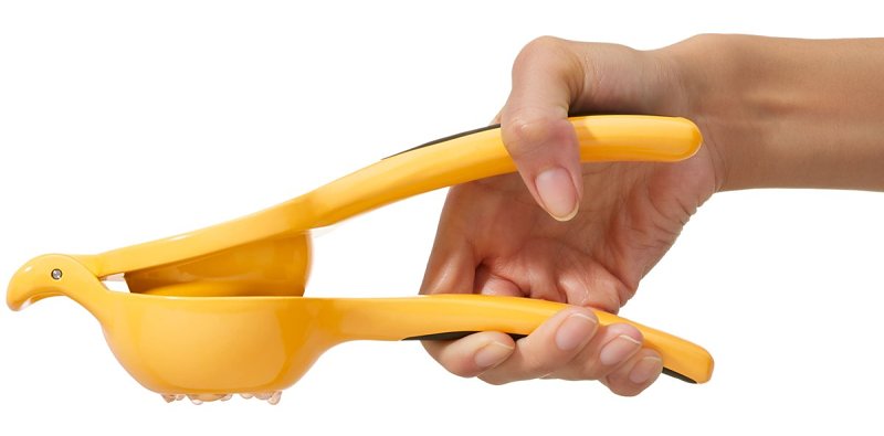 Good Grips 1057962 Citrus Squeezer, 10-1/2 in L, 1-1/2 in W, 4.24 in H, Aluminum