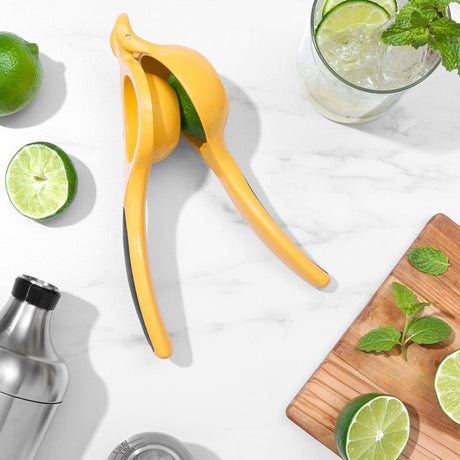 Good Grips 1057962 Citrus Squeezer, 10-1/2 in L, 1-1/2 in W, 4.24 in H, Aluminum