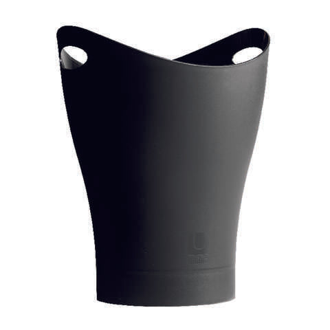 Umbra Garbino 2.25 gal Black Plastic Contemporary Wastebasket, Pack of 6