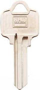 Hy-Ko 11010AR1 Key Blank, Brass, Nickel, For: American Cabinet, House Locks and Padlocks, AR1 Key Number, Pack of 10