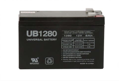 UPG UB1280 8 Ah Lead Acid Battery, Pack of 2