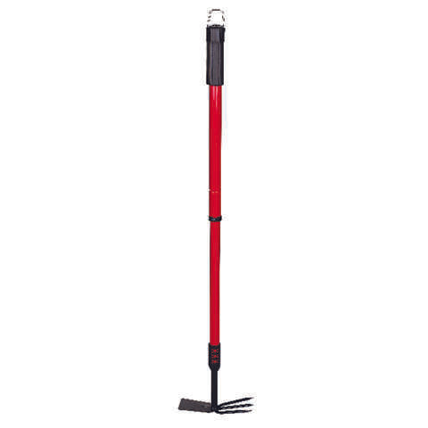 Bond 37 in. 3 Tine Steel Hoe Rake Steel Handle