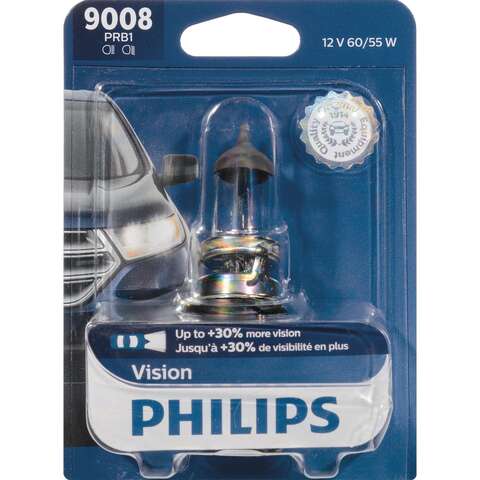 Philips Vision Halogen High/Low Beam Automotive Bulb 9008PRB1