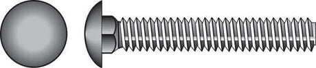 HILLMAN 0.375 in. X 3 in. L Stainless Steel Carriage Bolt 25 pk