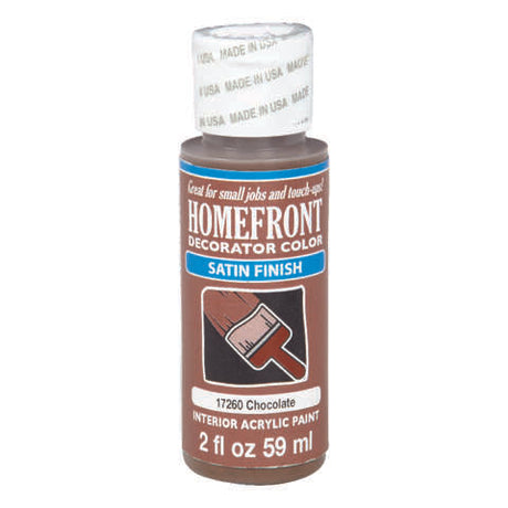Homefront Satin Chocolate Hobby Paint 2 oz, Pack of 3