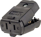 Leviton Commercial and Residential Thermoplastic Ground/Straight Blade Connector 1-15R, Pack of 10