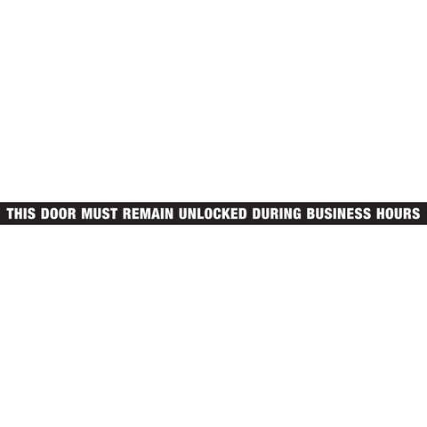 Hillman English Black Notice Decal 1.5 in. H X 28 in. W, Pack of 10