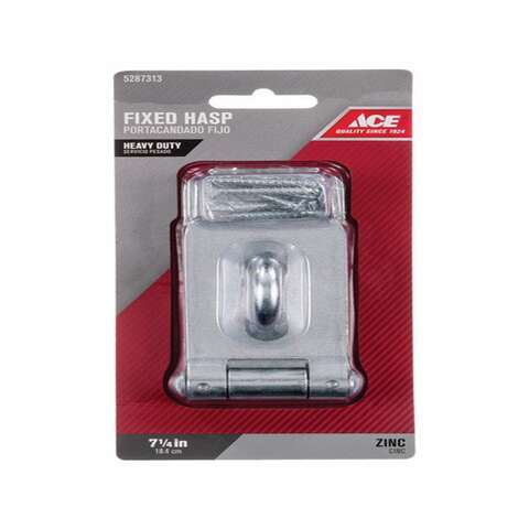 Ace Zinc 7-1/4 in. L Fixed Staple Safety Hasp 1 pk