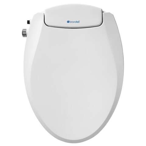 Brondell Swash Ecoseat White Elongated Bidet Toilet Seat