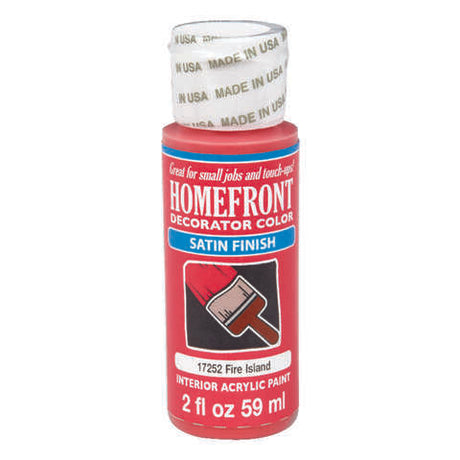 Homefront Satin Fire Island Hobby Paint 2 oz, Pack of 3