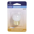 Westinghouse 7.5 W S11 Specialty Incandescent Bulb E26 (Medium) White 1 pk