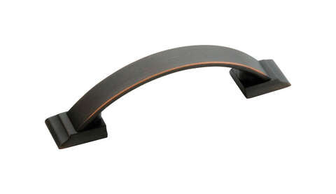 Amerock Candler Half Oval Arch Cabinet Pull 3 in. Oil Rubbed Bronze 5 pk