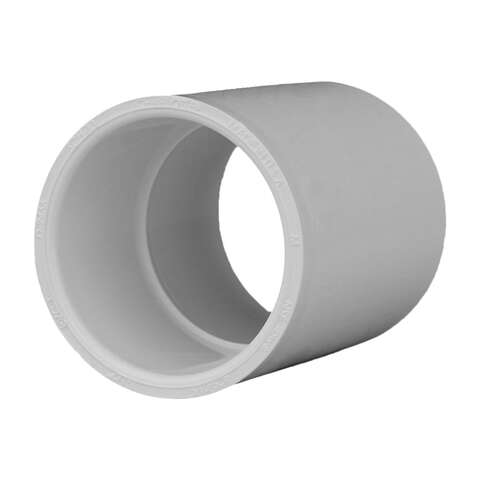 Charlotte Pipe Schedule 40 1-1/2 in. Slip X 1-1/2 in. D Slip PVC Coupling 1 pk, Pack of 25