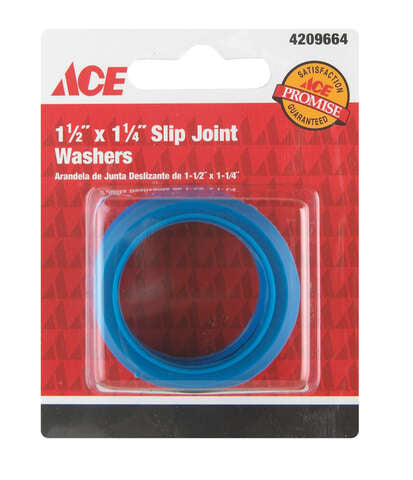 Ace 1-1/4 in. D Plastic Slip Joint Washer 2 pk