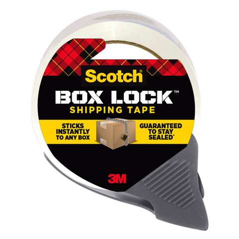 3M Scotch Box Lock 1.88 in. W X 54.6 yd L Packing Tape Clear, Pack of 6