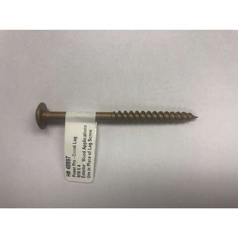 Hillman Power Pro 5/16 in. X 4 in. L Star Steel Lag Screw 1 pk, Pack of 50