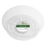Crescent Garden 2 in. H X 6 in. D Plastic Plant Saucer Clear, Pack of 50