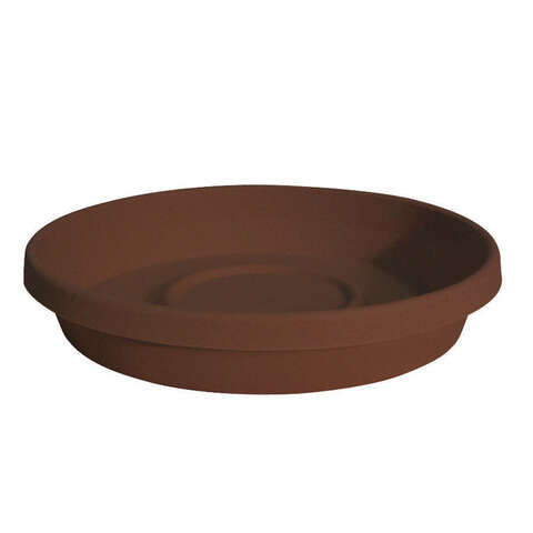 Bloem Terratray 2.75 in. H X 14.75 in. W X 14.75 in. D X 16 in. D Resin Traditional Tray Chocolate