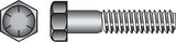 HILLMAN 3/8 in. D X 6 in. L Heat Treated Steel Hex Head Cap Screw 50 pk