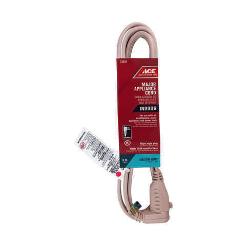 Ace 14/3 SPT-3 125 V 6 ft. L Appliance Cord