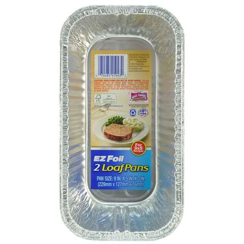 EZ Foil 5 in. W X 9 in. L Loaf Pan Silver, Pack of 12