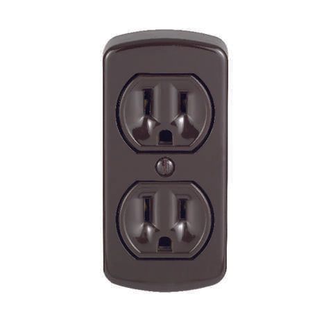 Leviton 15 amps 125 V Duplex Brown Outlet 5-15R 1 pk