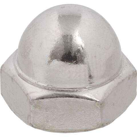 HILLMAN 10-24 in. Nickel Steel USS Acorn Nut 100 pk