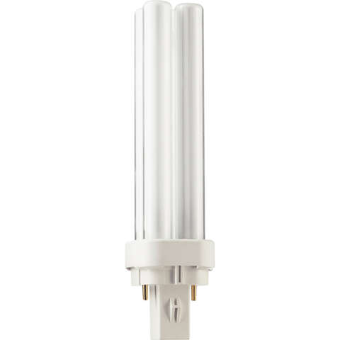 Philips 13 W PL-C 1.06 in. D X 4.7 in. L Fluorescent Tube Light Bulb Cool White A-Line 1 pk, Pack of 10