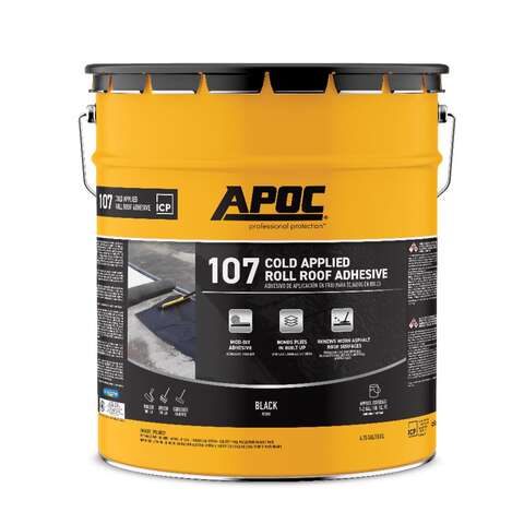 APOC Gloss Black Asphalt Roll Roofing Adhesive 5 gal