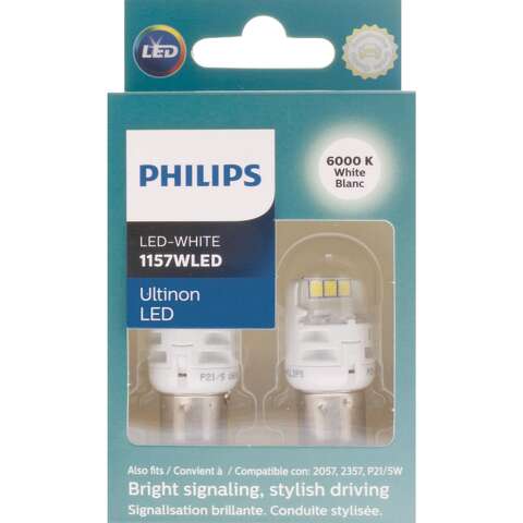 Philips Ultinon LED Parking/Stop/Tail/Turn Miniature Automotive Bulb 1157WLED