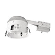 Halo H27RT Recessed Housing, 6-1/4 in Ceiling Opening, Recessed Mounting, Steel, White