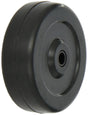 Dh Casters W-SR40100B3 Caster Wheel, 4 in Dia Wheel, 3/8 in Dia Bore, 1 in Thick Wheel, 140 lb Load, Soft Rubber, Black