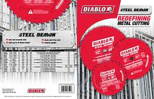 Diablo D0842CF Circular Saw Blade, 8 in Dia, 5/8 in Arbor, 42-Teeth, Cermet Cutting Edge