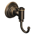 Moen Ellsworth Series DN9103BRB Robe Hook, 30 lb, 1-Hook, Zinc, Mediterranean Bronze, Wall Mounting