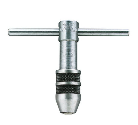 General 163 Tap Wrench, 2-1/4 in L, Steel, T-Shaped Handle