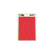 Hy-Ko 30005 Die-Cut Number and Letter Set, 3 in H Character, Red Character, Red Background, Vinyl, Pack of 5