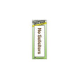 Hy-Ko D-0 Graphic Sign, Rectangular, No Solicitors, Dark Brown Legend, White Background, Plastic, Pack of 5