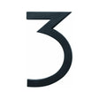 Hy-Ko FM-6 Architectural Series FM-6/3 House Number, Character: 3, 6 in H Character, Black Character, Pack of 3