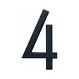 Hy-Ko FM-6 Architectural Series FM-6/4 House Number, Character: 4, 6 in H Character, Black Character, Pack of 3