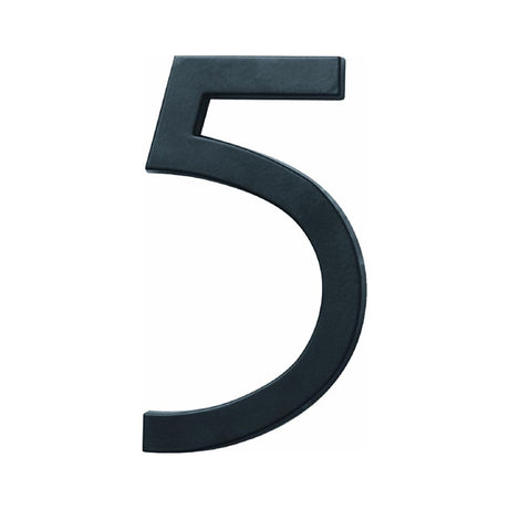 Hy-Ko FM-6 Architectural Series FM-6/5 House Number, Character: 5, 6 in H Character, Black Character, Pack of 3