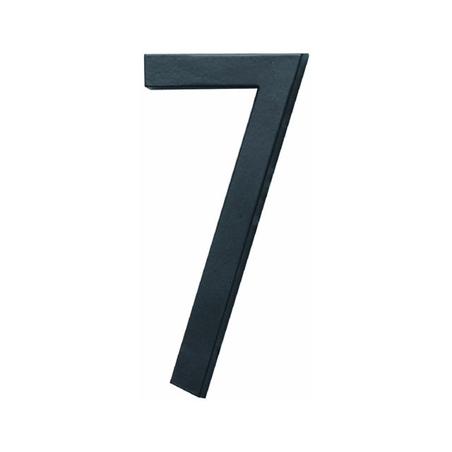 Hy-Ko FM-6 Architectural Series FM-6/7 House Number, Character: 7, 6 in H Character, Black Character, Pack of 3