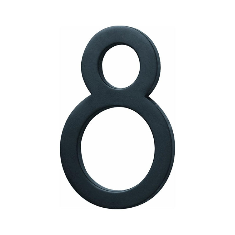 Hy-Ko FM-6 Architectural Series FM-6/8 House Number, Character: 8, 6 in H Character, Black Character, Pack of 3