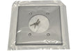 Leviton 4934 Series Single Receptacle Wallplate, Standard-Size, 4-1/2 in L, 4-9/16 in W, 2-Gang, Steel