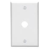 Leviton 001-88017-000 Wallplate, 4-1/2 in L, 2-3/4 in W, 1-Gang, Thermoset, White, Smooth