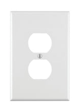 Leviton 88103 Wallplate, Oversized, 3-1/2 in L, 5-1/4 in W, 1-Gang, Thermoset Plastic, White