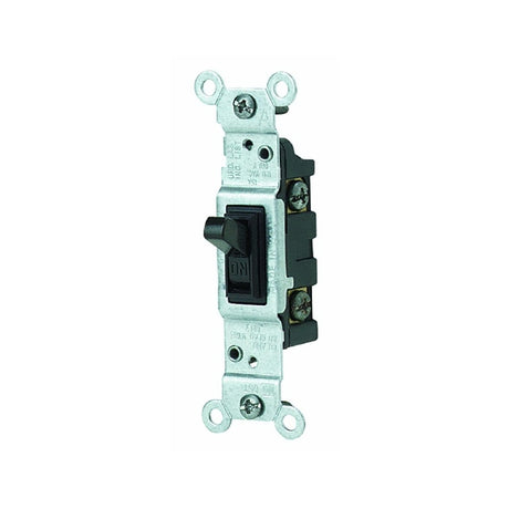 Leviton 1451-2 Series Switch, Brown, 15 A, 120 V, Push-In Terminal, Thermoplastic Housing Material