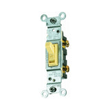 Leviton 1451-2I Series Switch, Ivory, 15 A, 120 V, Push-In Terminal, Wall Mounting, Thermoplastic Housing Material