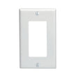 Leviton 80401-M24-WMP Wallplate Pack, 4-1/2 in L, 2-3/4 in W, 1-Gang, Plastic, White