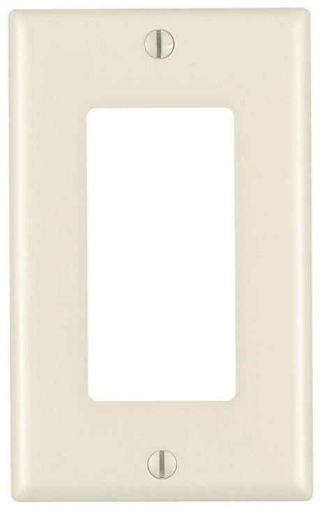 Leviton 80401-M26-TMP Wallplate Pack, 4-1/2 in L, 2-3/4 in W, 1-Gang, Plastic, Light Almond